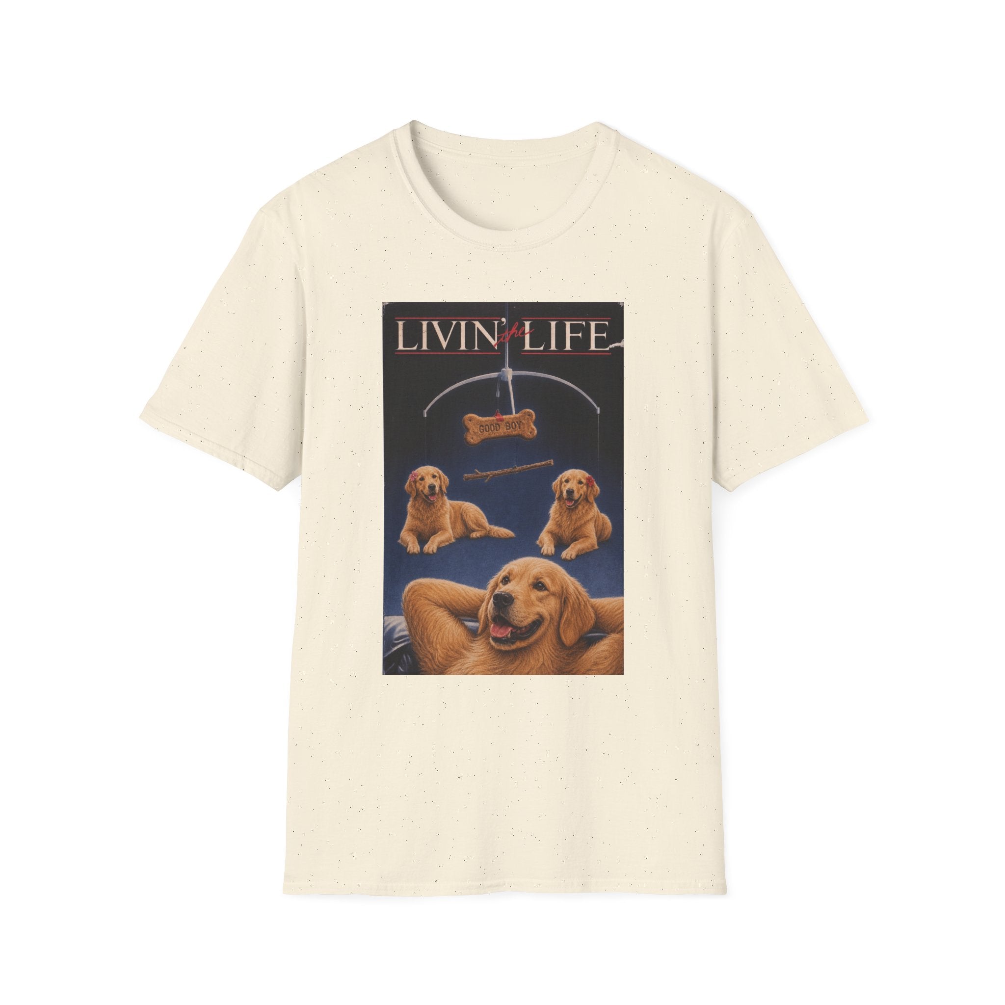 Golden Retriever Living The Life Men T-Shirt