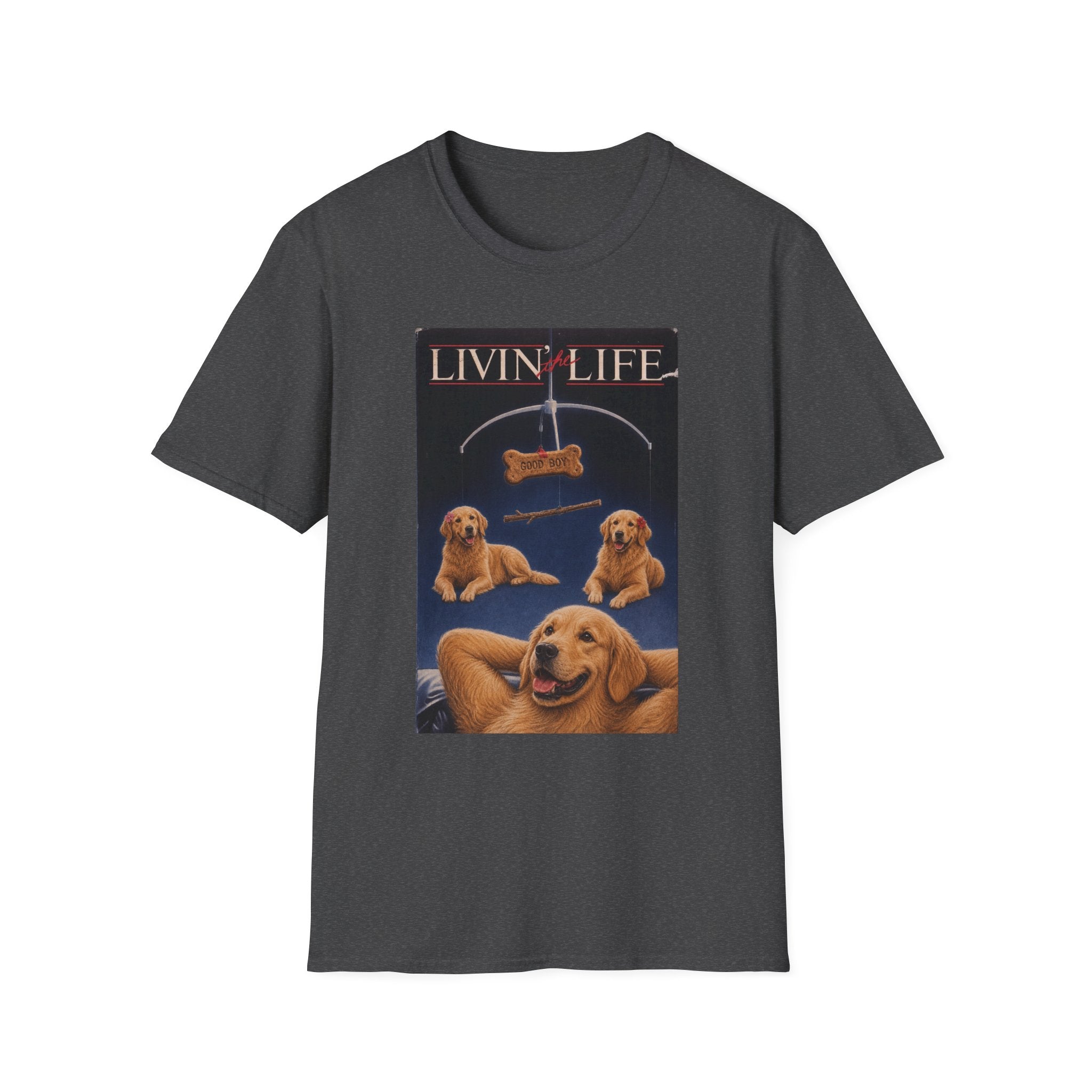 Golden Retriever Living The Life Men T-Shirt